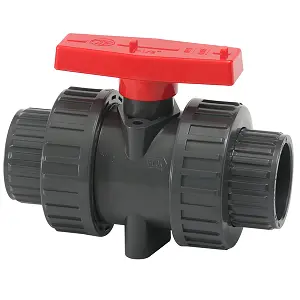 UPVC, CPVC, PPH True Union Ball Valve, 1/2-2 Inch, 150 PSI