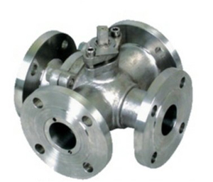 4 Ways Ball Valve, Cast Valve, WCB, 1 Inch