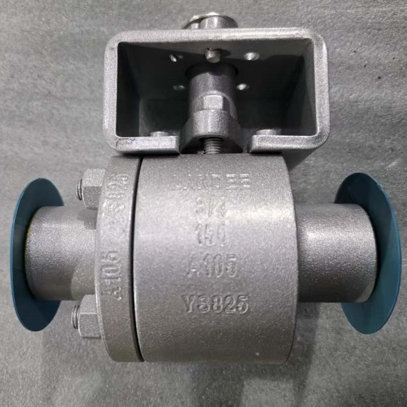 ASTM A105 Three Way Ball Valve, T Type, 3/4 Inch, 150 LB