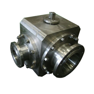ASTM A182 Ball Valve, Three-Way, 8 Inch