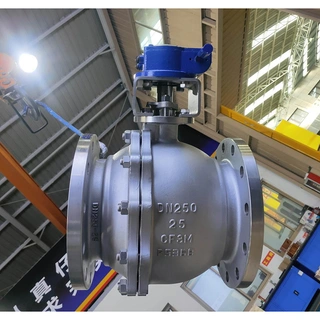 API 6D Ball Valve, A351 CF3M, 10 IN, 300 LB, Full Bore, RF