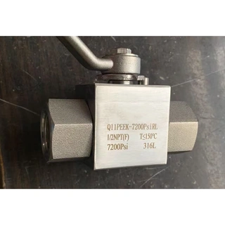 Stainless Steel Ball Valve, SS 316L, 1/2 Inch, 7200 PSI, FNPT