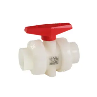 4 Inch PVDF True Union Ball Valve, 150 PSI, Socket/ Threaded
