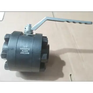 ASTM A105 Forged Steel Ball Valve, 6000 PSI, 3/4 Inch, NPT