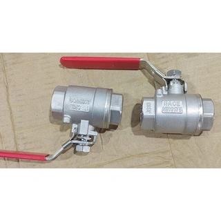 2000 WOG Ball Valves, SS 316, 1 Inch, 2-Piece, BSP, Lever