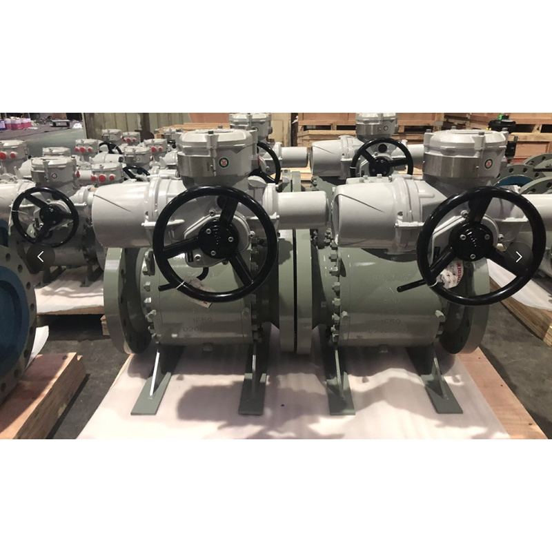 API 6D Trunnion Ball Valve, ASTM A350 LF2/A352 LCB, Motorized