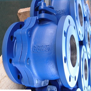 DIN Ball Valve, DN100, 4 Inch, PN16, Cast Iron GG25, Lever