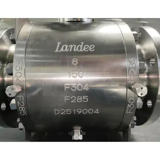 Trunnion Mounted Ball Valve, Stainless Steel, F304, 8 IN, RF
