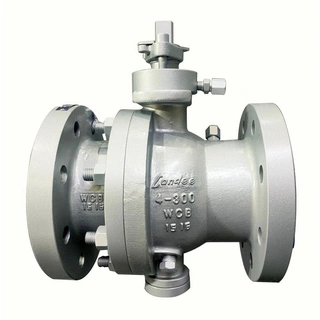 API 6D Trunnion Ball Valve, A216 WCB, 4 Inches, CL300 LB, RF