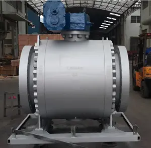 Nylon Seated Full Bore Ball Valve, DN750, Gear Op