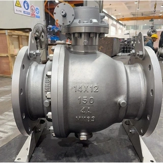 API 6D Trunnion Ball Valve, A890 4A, 14 * 12 Inch, CL150 LB
