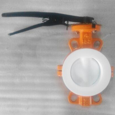 Cast Iron Wafer Type Butterfly Valves, Rubber Lined, DN100, PN20