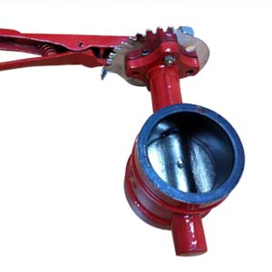 EN 593 Grooved Butterfly Valve, DI, AWWA C606