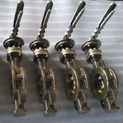 Wafer Eccentric Butterfly Valve, ASTM B148 C95500, DN 100, PN 20