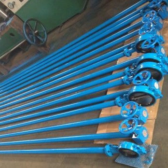 ASTM A216 WCB Wafer Butterfly Valve, Extended Stem, API 609