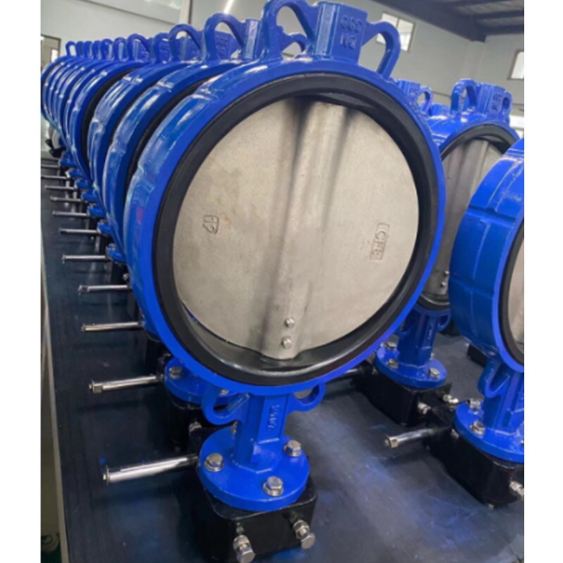 Wafer Style Ductile Iron Butterfly Valve, 10-25 Bar