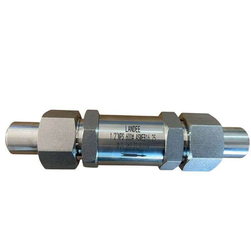 Class 600 LB Piston Check Valves, SS 316L, 1/2 IN, BW Ends