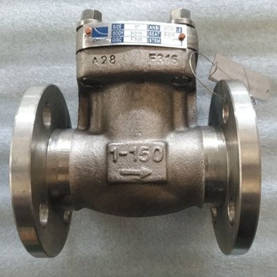 A182 F316 Swing Check Valve, PN20, DN25, Flanged Ends