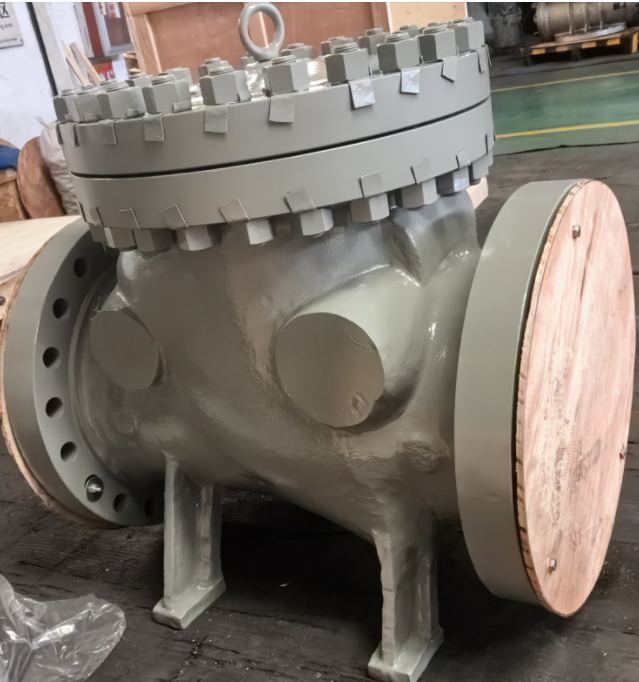Class 600 LB Swing Check Valve, 16 Inch, ASTM A352 LCC, RF