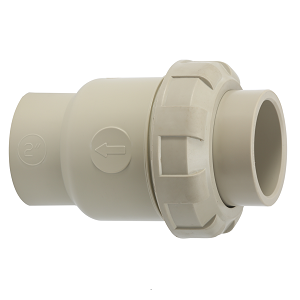 PPH Single Union Check Valve, 1/2-3 Inch, PT, NPT, BSPF