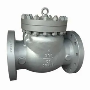 ASTM A217 Gr.C5 Swing Check Valve, 6IN, CL300, Trim ASTM A182 Gr.F6