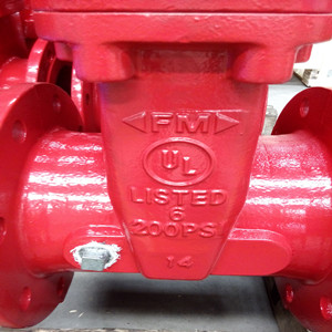 UL / FM Gate Valve, A536 Gr 65-45-12, 200 PSI