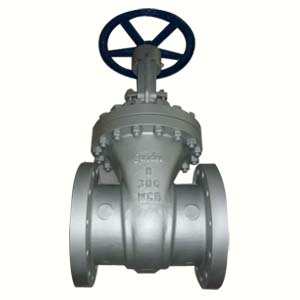 Flanged Ends Gate Valve, ASTM A216 WCB, 8IN, CL300, Trim 8