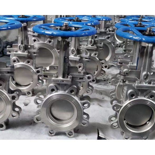 Metal Seated Knife Gate Valves, SS 304, DN100, PN16, 4 Inch