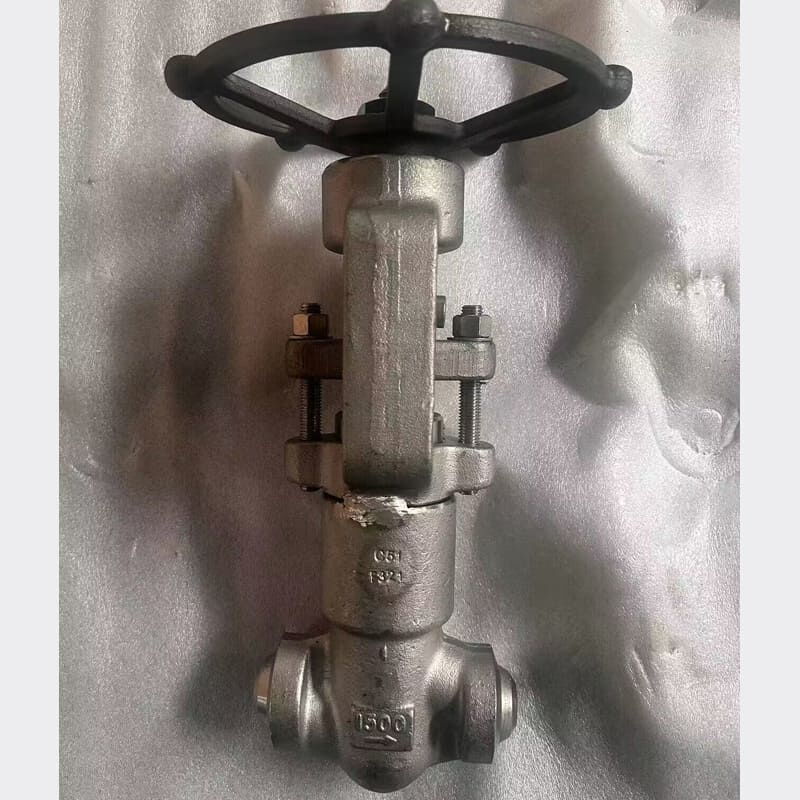ASTM A182 F321 Globe Valve, 1 IN, CL1500, Pressure Seal Bonnet