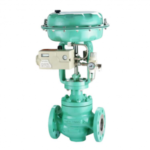 Pneumatic Cage Guided Single Seated Globe Control Valve, 2-Way,150 LB