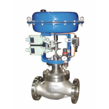 Pneumatic Double Seated Globe Control Valve, Class 150, Flanged