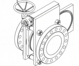 Drawing for Cam Slide Line Blind Valves