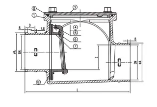 Drawing for Backwater Valve