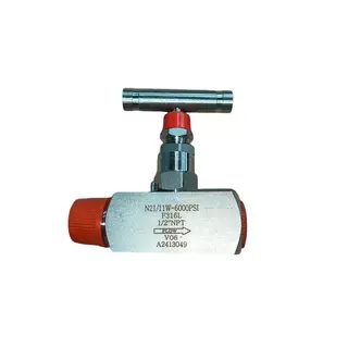 6000 PSI Stainless Steel Needle Valves, 1/4 Inch, Female NPT