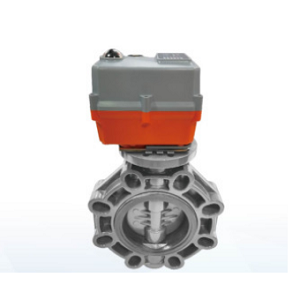 CPVC Butterfly Valve, Electric Actuator, 2-1/2 -12 Inch