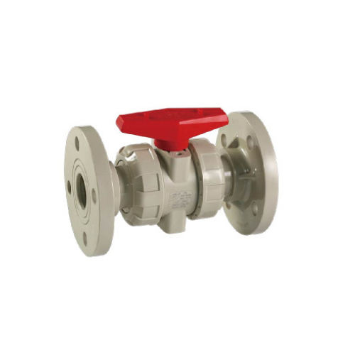 PPH Flange Type True Union Ball Valve, DN15-DN100, 150 PSI