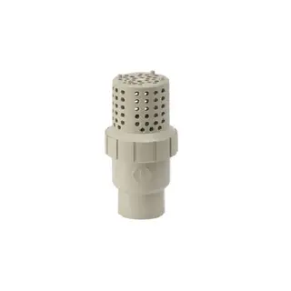 PPH Round Hole Foot Valve, 1-3 Inch, 150 PSI