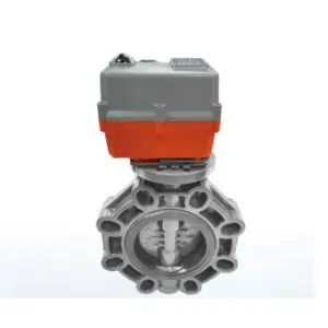 CPVC Butterfly Valve, Electric Actuator, 2-1/2 -12 Inch