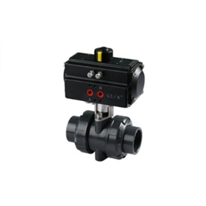 UPVC True Union Ball Valve, Pneumatic Actuated, 1/2 - 4 Inch