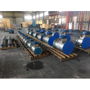 PN16 Double Heating Jacketed Plug Valve, A351 CF8M, DN500 X DN450