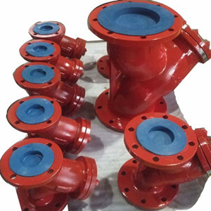 A216 WCB Y Type Strainer, Stainless Steel Screen, DN100, PN20