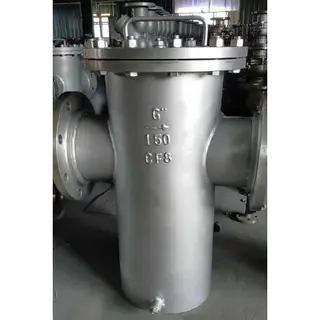 ASTM A351 CF8 Basket Strainer, SS, 6 Inch, 150 LB, RF Flanged