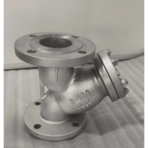 Carbon Steel ASTM A216 WCB Y Strainer, 3 IN, CL 150 LB, RF