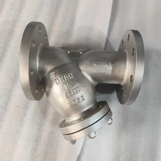 API 598 Y Strainer, ASTM A351 CF8M, 3 IN, CL 150, Flanged
