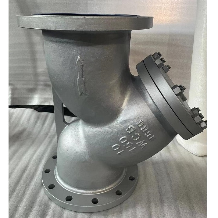 Y Type Pipeline Strainer, ASTM A216 WCB, ASME B16.34, 10 IN