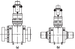 Connection ends of ball valves