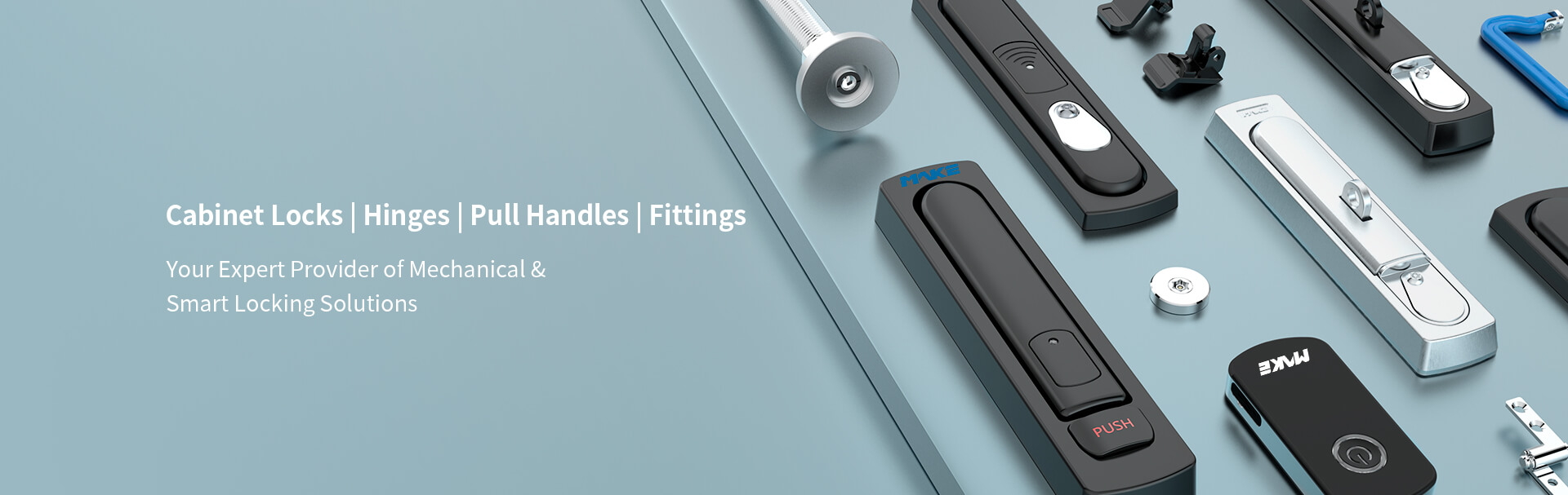 Cabinet Locks, Hinges, Pull Handles, Fittings