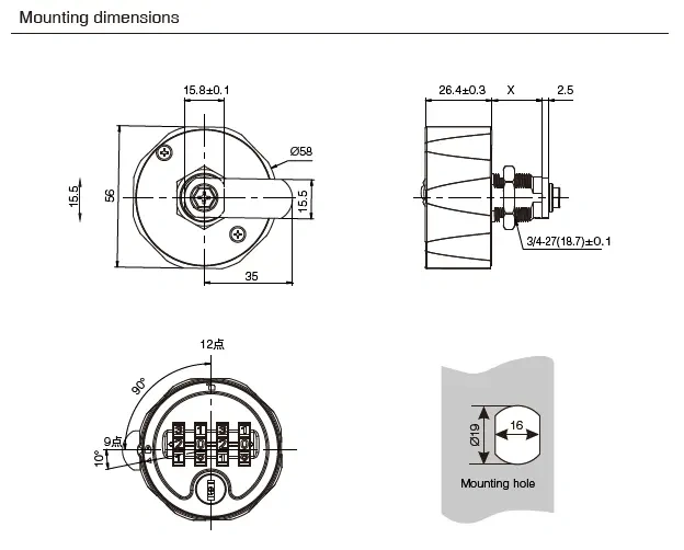 Dimensions of 4 Digits Combination Locker Lock Dimensions of 4 Digits Combination Locker Lock