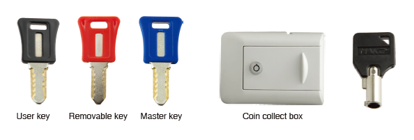 Zinc alloy ABS Coin Operated Lock MK303 Zinc alloy ABS Coin Operated Lock MK303