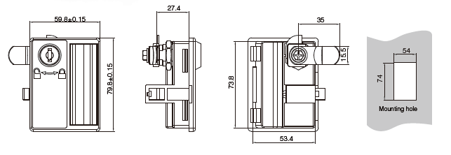 Laser Key Locker Lock MK306 Laser Key Locker Lock MK306